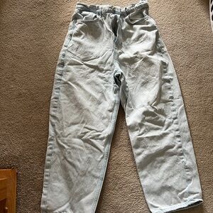 We The Free Light Wash Barrel Jeans